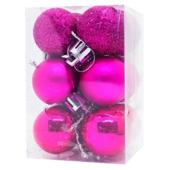 ZED Christmas Tree Balls 3cm 12pcs in assortment - buy, prices for EKO Market - photo 2