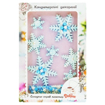 Dobryk Decorative Snowflakes Scenery Confectionery - buy, prices for - photo 4