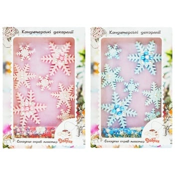 Dobryk Decorative Snowflakes Scenery Confectionery - buy, prices for - photo 1