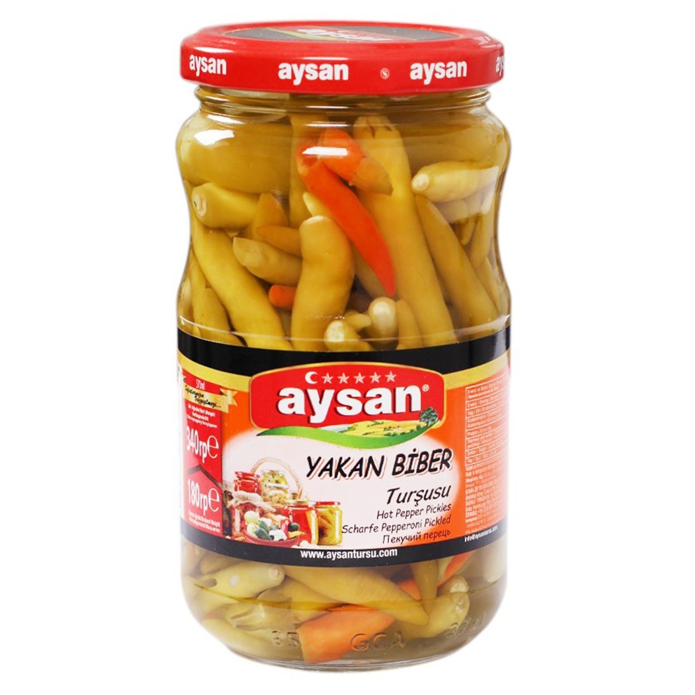 

Перец Aysan острый якан бибер 310г