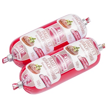 Паштет Бащинський Класичний вищий гатунок 100г - купити, ціни на Чудо Маркет - фото 1