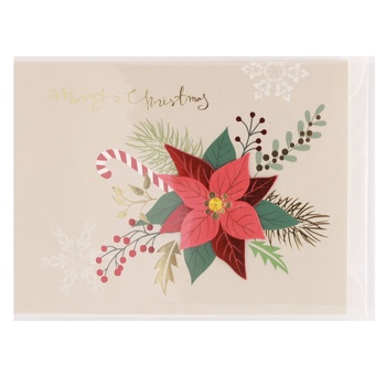 New Year's Card with an Envelope Shimmer 19х12см - buy, prices for MegaMarket - photo 6