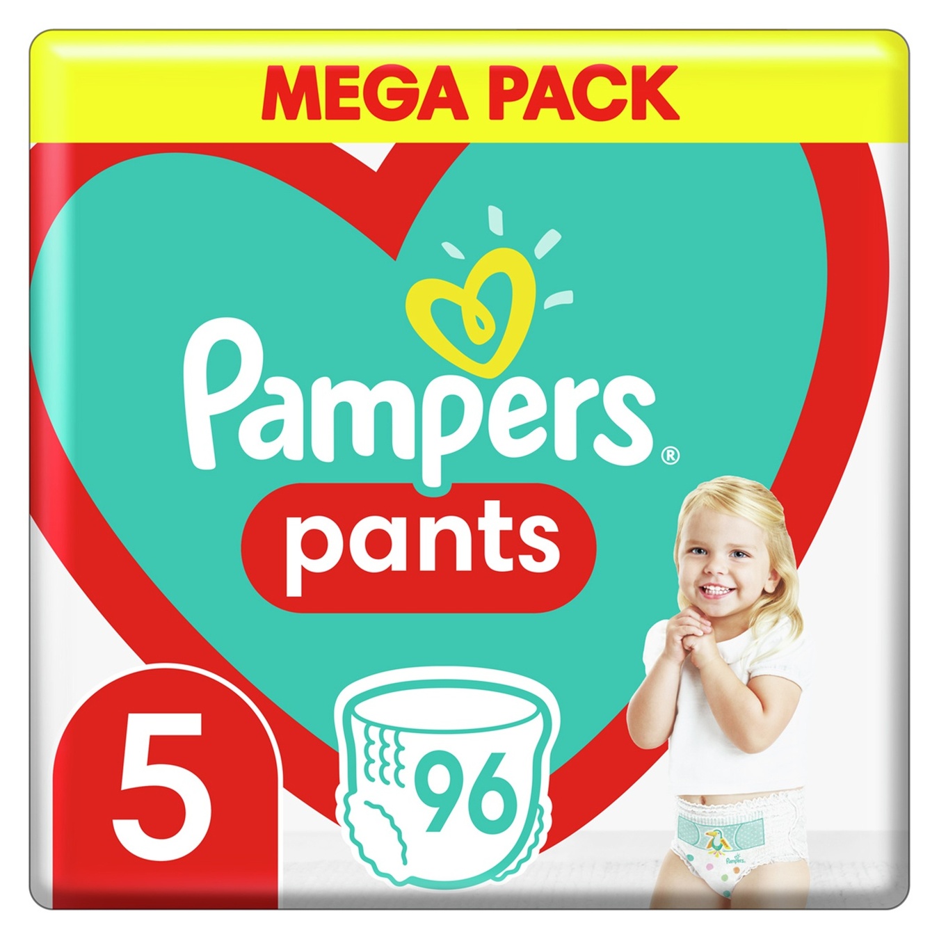 

Подгузники-трусики Pampers Pants размер 5 Junior 12-17кг 96шт
