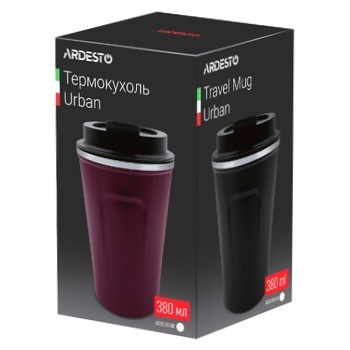 Ardesto Urban Stainless Steel Red Thermo Mug 0.38l - buy, prices for Auchan - photo 1