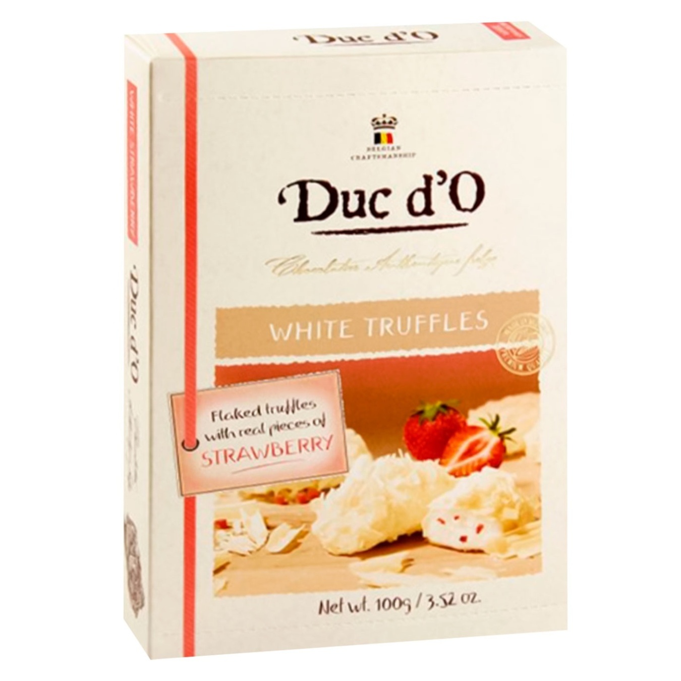 

Цукерки Дюк д'О 100г Трюфелі з білого шоколаду з полуницею к/у