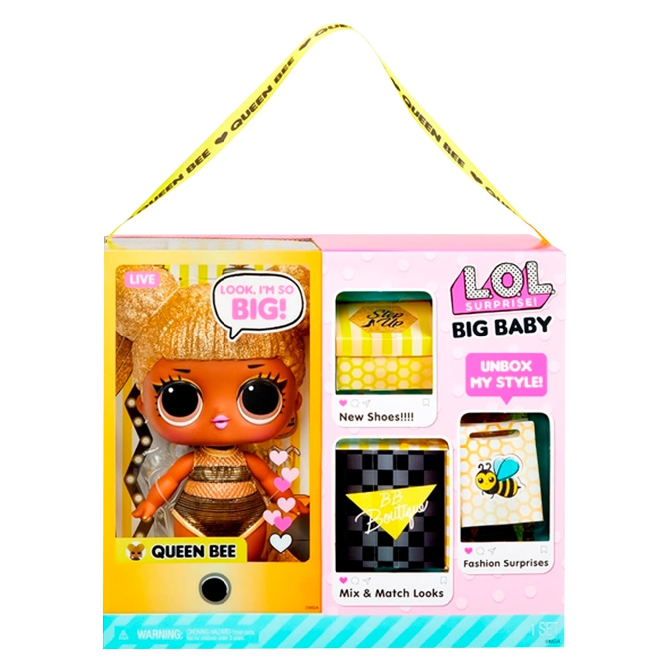 

Набор игровой с куклой L.O.L Surprise Big BB Doll Королева пчел