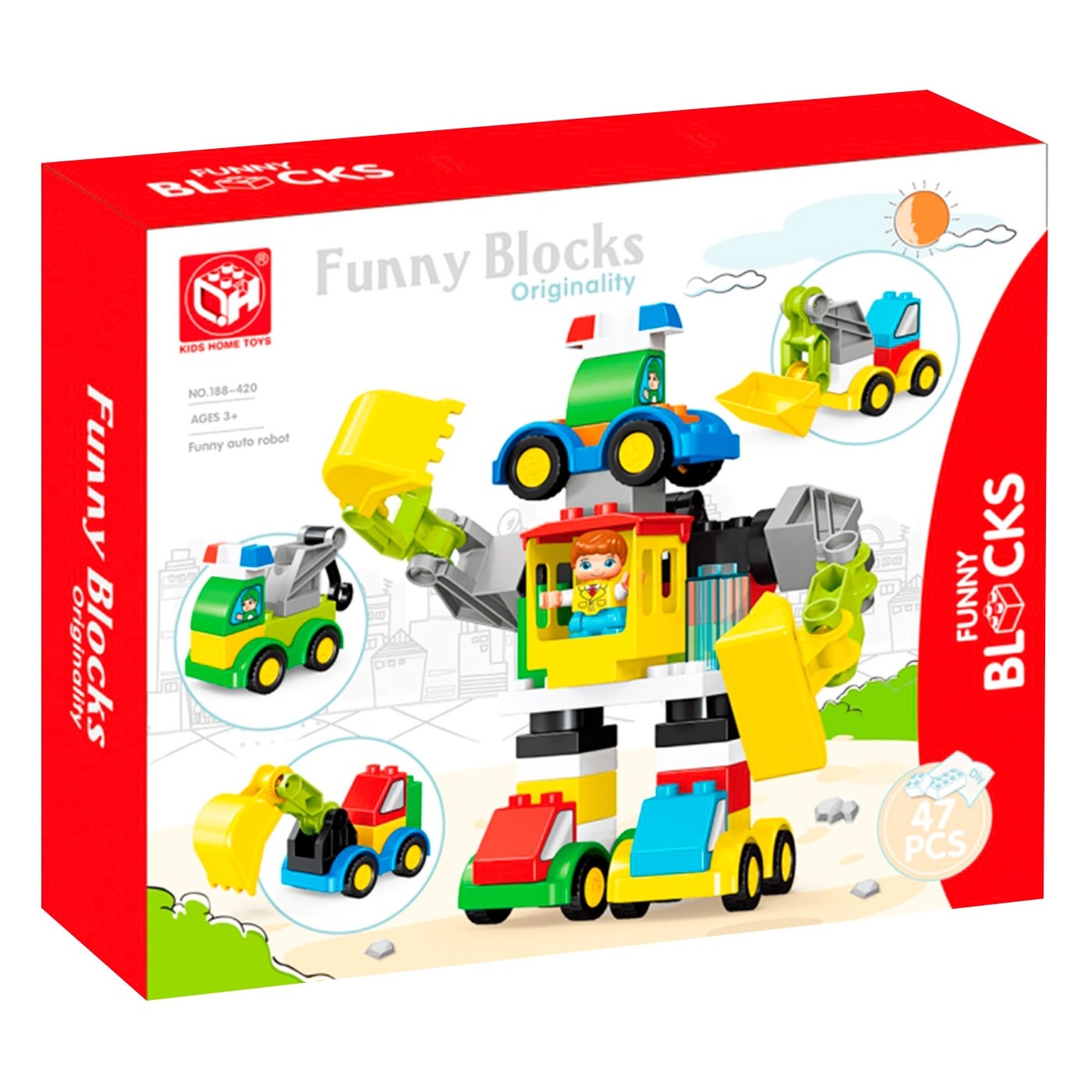 

Конструктор Kids Home Toys Робот 49 элементов