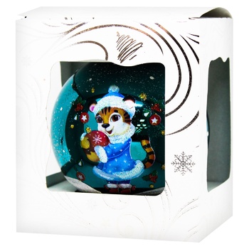 Прикраса Куля ялинкова Символ року 100мм - купити, ціни на МегаМаркет - фото 2