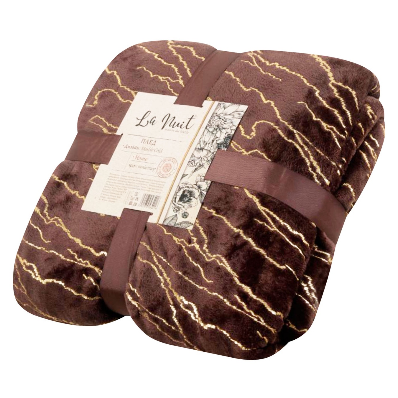 

Плед La Nuit 51970584 Basuc Marble Gold 200х220см