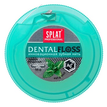 Зубна нитка Splat DentalFloss м'ятна з волокнами срібла. - купити, ціни на Auchan - фото 2