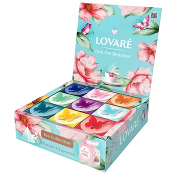 Набор чая Lovare Butterfly 90г 45шт - купить, цены на ULTRAMARKET - фото 2