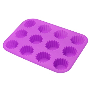 Форма для маффинов силиконовая 31х24х4см - купить, цены на КОСМОС - фото 2