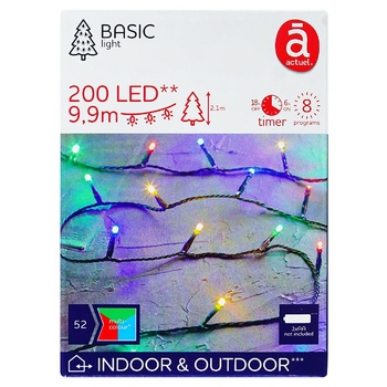 Actuel 200 LED Multicolor Garland 8 programs 9.9m - buy, prices for - photo 2