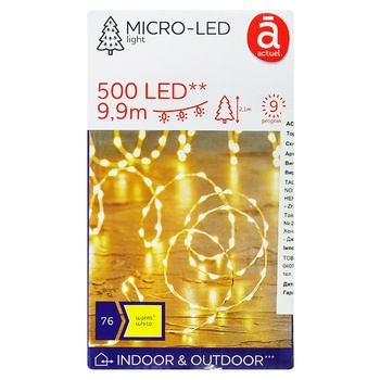 Actuel 500 LED Yellow Garland 9 programs 13m - buy, prices for - photo 3