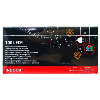 100 LED Multi-colored Garland 3.95m - buy, prices for - photo 2