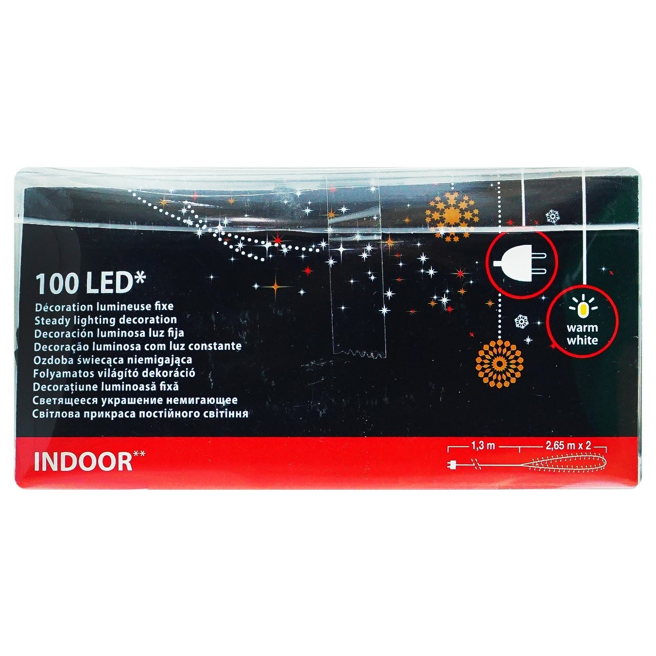 

Гирлянда 100 LED желтая 3,95м