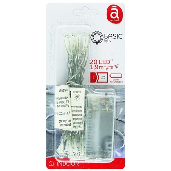 Actuel Garland 20 LED 2.05m - buy, prices for Auchan - photo 1