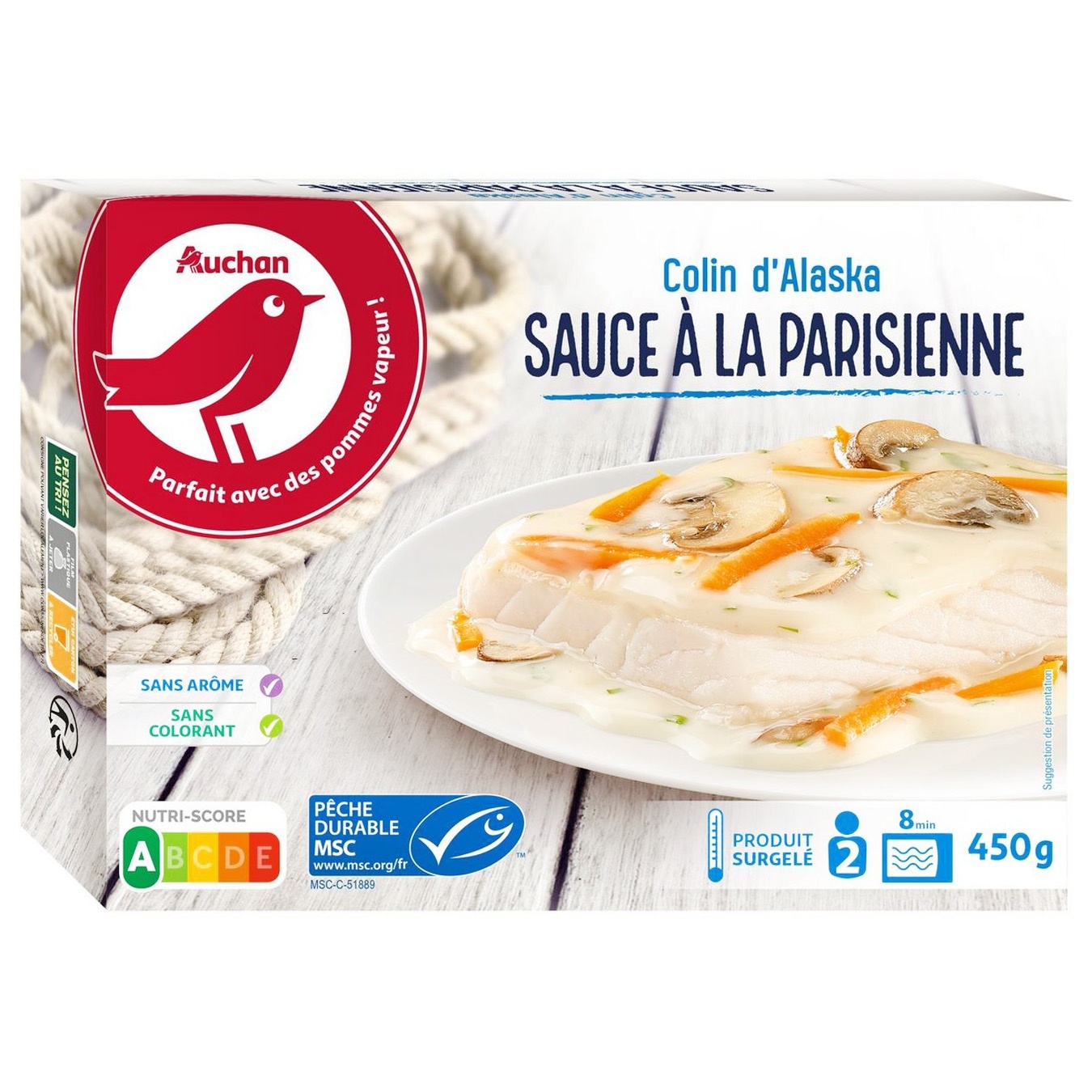 

Рыба Ашан По-парижски замороженная 450г