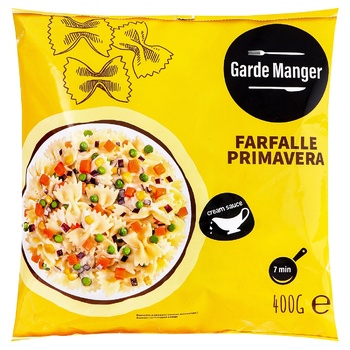 Паста Garde Manger Farfalle Primavera заморожена 400г