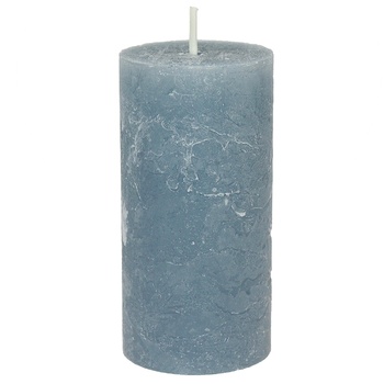 Candy Light Blue Cylinder Candle 5x10cm