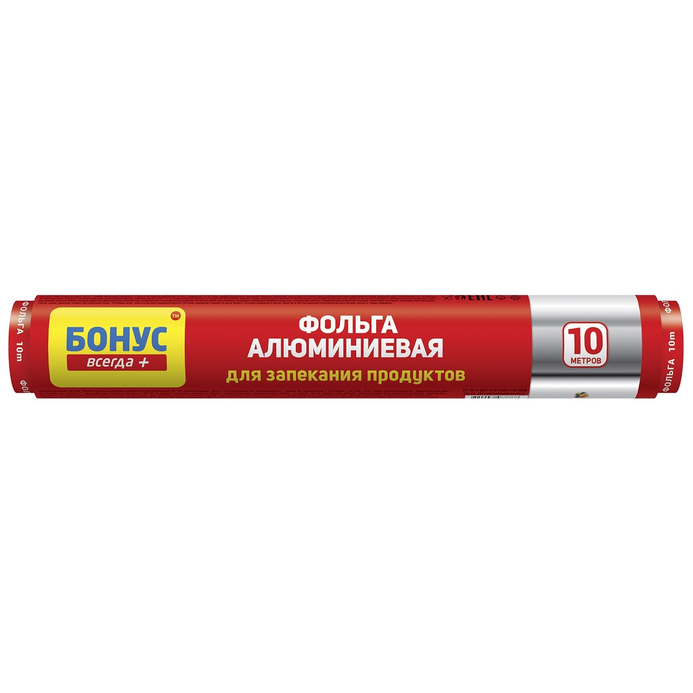 

Фольга Бонус алюминиевая 10м28см