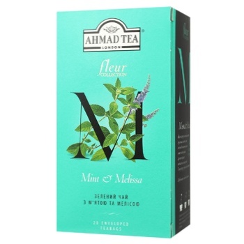 Чай Ahmad Tea Fleur Collection с мятой и мелиссой 20х1,8г - купить, цены на Восторг - фото 1