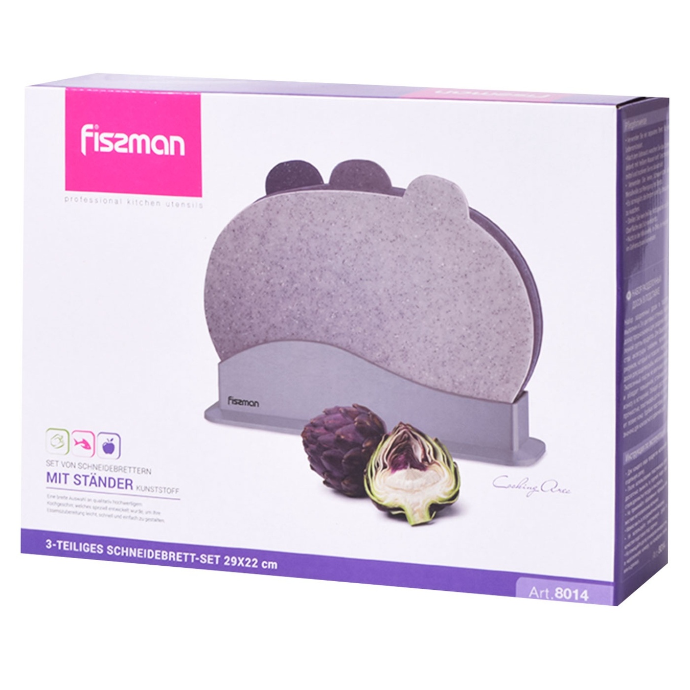 

Разделочные доски Fissman на подставке 3шт