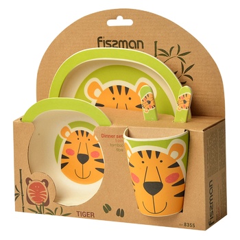 Fissman Tiger Set of Children Dishes 3pcs - buy, prices for - photo 1