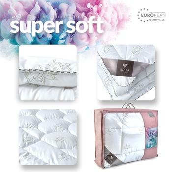 Одеяло Идея Super Soft Classic летняя облегченная 175x210см - купить, цены на - фото 5