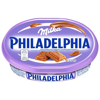 Сыр Philadelphia мягкий с шоколадом Milka 22% 175г - купить, цены на Восторг - фото 2