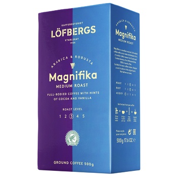 Кофе Lofbergs Magnifika молотый 500г - купить, цены на - фото 3