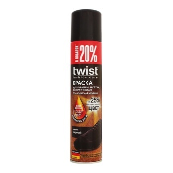 Twist Black Spray Paint For Suede And Nubuck 250ml - buy, prices for Vostorg - photo 2