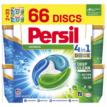 Диски для стирки Persil Universal 4в1 66шт - купить, цены на Auchan - фото 1