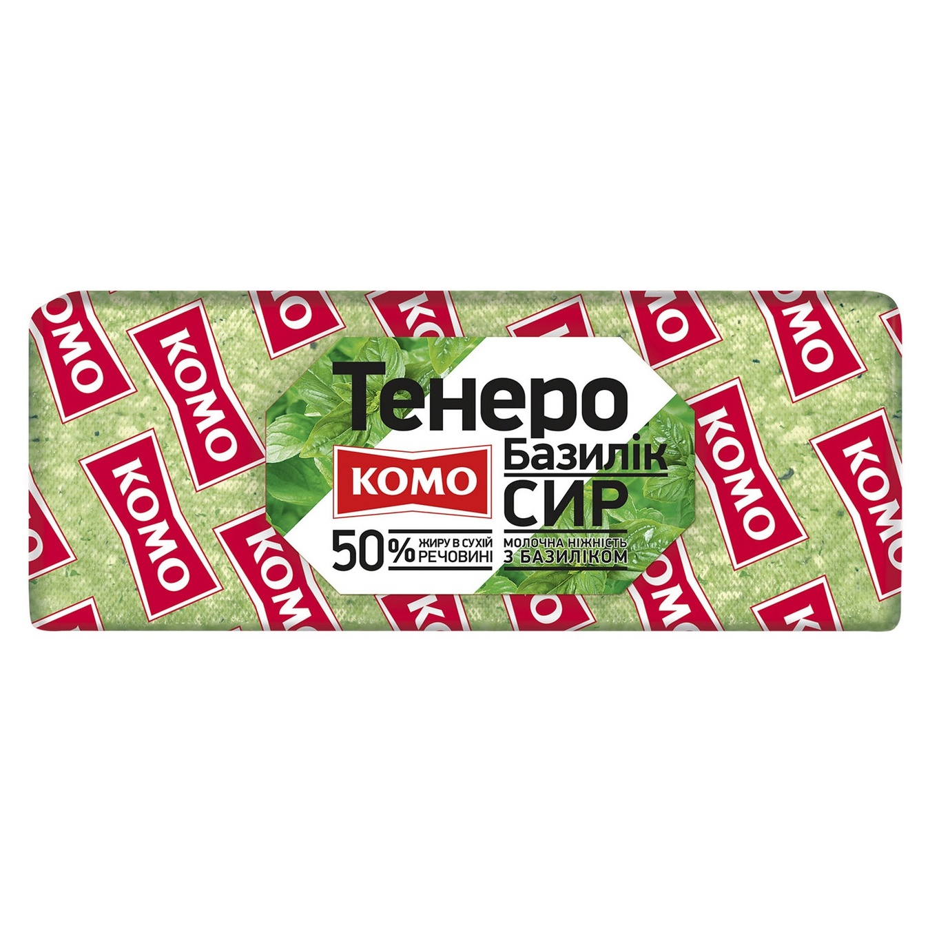 

Сыр Комо Тенеро Базилик брус 50%