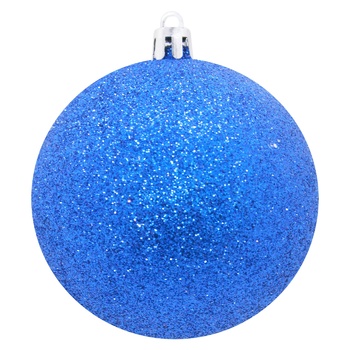 Glitter Blue Christmas Ball 8cm