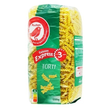 Auchan Quickly Cook Spiral Pasta - buy, prices for Auchan - photo 1