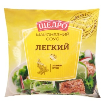 Shchedro Light Mayonnaise Sauce 15% 300g