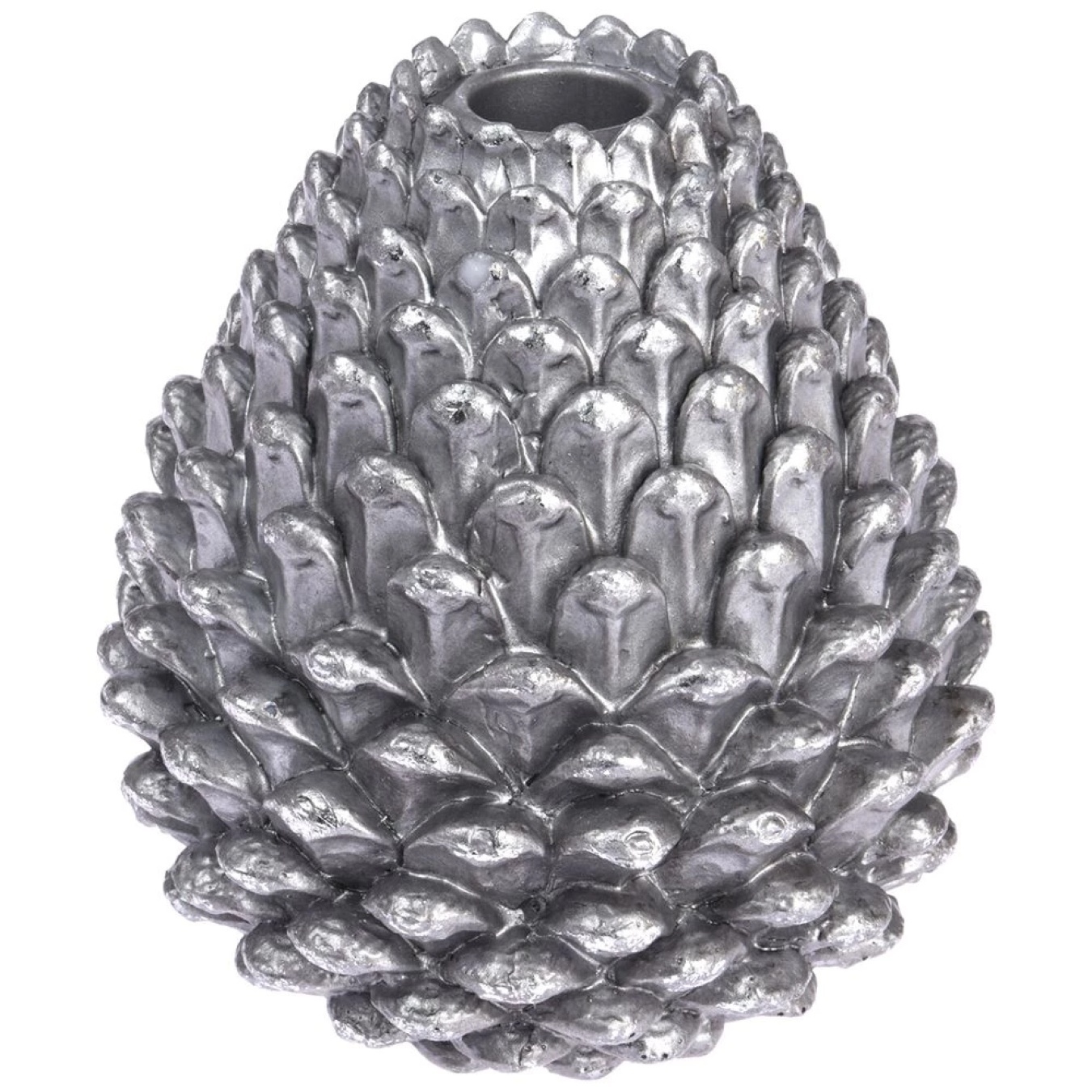 

Подсвечник-шишка Excellent Houseware серебристый 10см