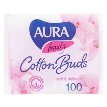 Aura Cotton Sticks 100pcs - buy, prices for EKO Market - photo 1