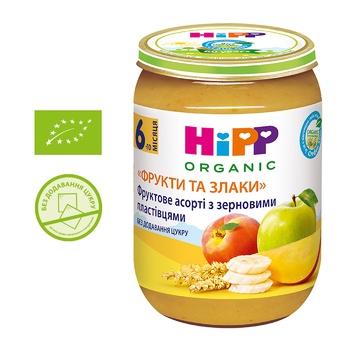 Puree HiPP fruits and grain for 6+ months babies 190g - buy, prices for NOVUS - photo 2