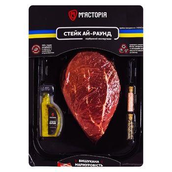 Miastoria Eye Round Chilled Beef Steak ~250g - buy, prices for COSMOS - photo 1