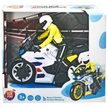 One two fun Motorcycle Toy with Light and Sound 17cm - buy, prices for - photo 6