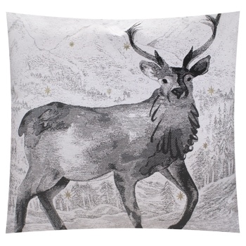 Provence Black Night Deer Decorative Pillow 45x45cm