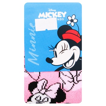 Шкарпетки Disney Minnie Mouse дитячі махрові р.19-22 рожеві - купити, ціни на - фото 1