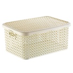 Контейнер для зберігання Bursev бежевий перлина пластик 5л