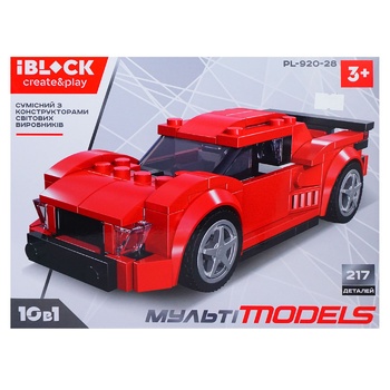 Конструктор Iblock PL-920-28 Машинка - купити, ціни на КОСМОС - фото 2