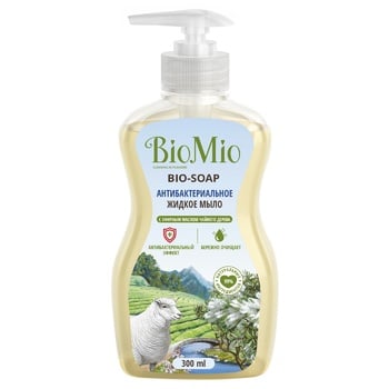 Мило рідке BioMio Bio-Soap антибактеріальне з маслом чайного дерева 300мл - купити, ціни на Восторг - фото 1