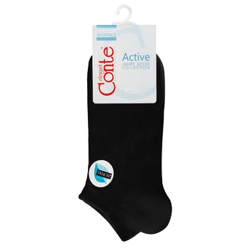 Conte Elegant Active Viscose Black Women's Socks 25s - buy, prices for MegaMarket - photo 1