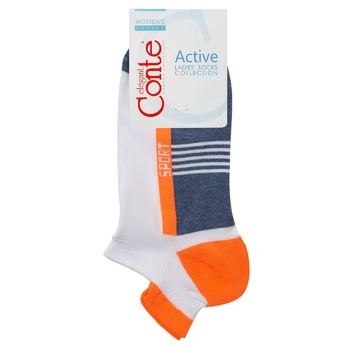 Conte Elegant Active Cotton Orange Women's Socks 23s - buy, prices for Tavria V - photo 1