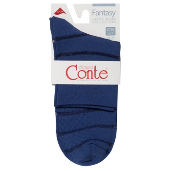 Conte Elegant Fantasy Women's Socks s.23-25 Marino - buy, prices for COSMOS - photo 1